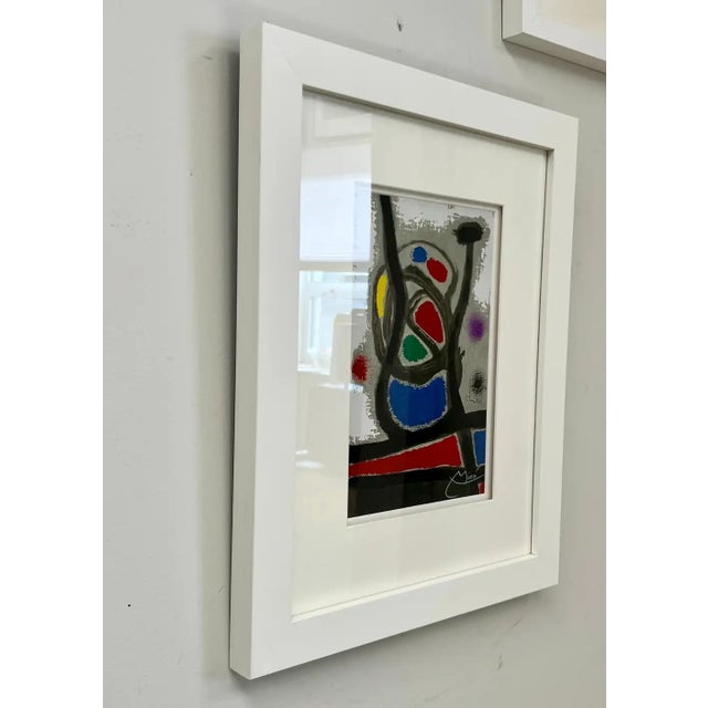 Joan Miro Oiseau Solaire, Oiseau Lunaire, Étincelles (The Sun Bird, The Moon Bird, Sparks) 1967 Color Lithograph Hand...