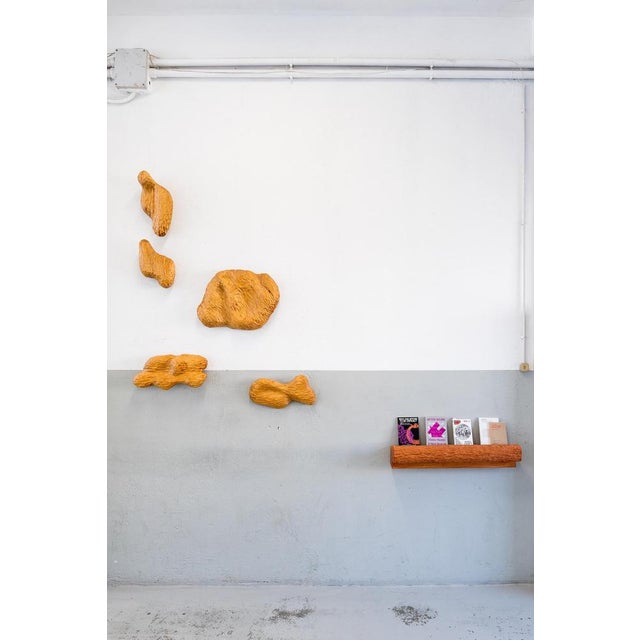 Not Yet Made - Made To Order Volume 02 Shelf in Light Brown Orange Stained Abachi Wood by Tellurico For Sale - Image 5 of 11