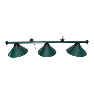 Industrial Style Triple Fixture Lighting For Sale