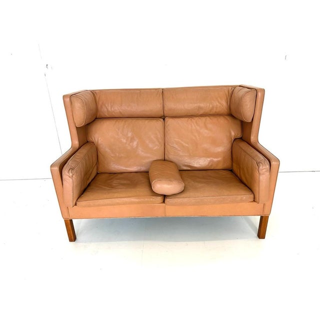 Leather 2292 Coupe Sofa by Børge Mogensen for Fredericia, 1960s For Sale - Image 16 of 16