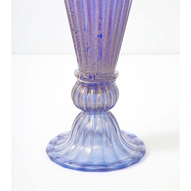 Glass Murano Glass Decorative Vase 1950's Design For Sale - Image 7 of 8