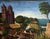 Brown Antique Oil on Canvas - Baden Wurtennberg Germany - Cityscape of Alt - Breisach - St. Stephen Munster Cathedral - Rhine River For Sale - Image 8 of 9