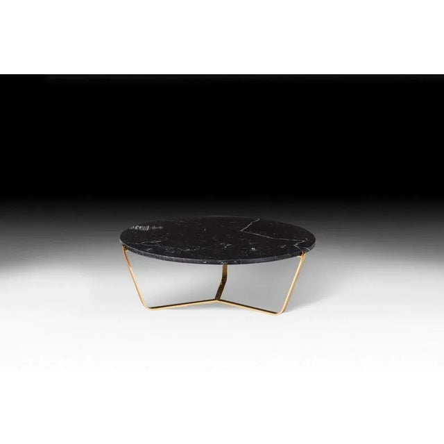 Contemporary Italian Marble Emperador Dark Dolomiti Circular 31 Table from VGnewtrend For Sale - Image 3 of 6