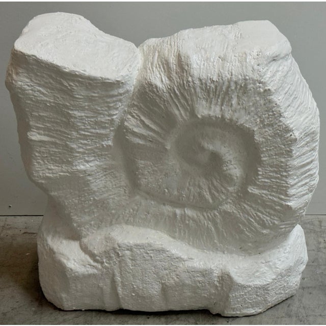 Pair Serge Roche Style Painted Plaster Nautilus Consoles or Dinning Table Bases For Sale - Image 11 of 12