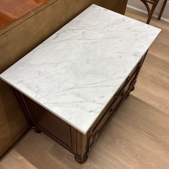 1960s 1960s Thomasville Marble Nightstand For Sale - Image 5 of 10