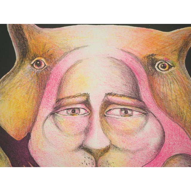 Hugh Weiss, The Cat Man, 1978, Original Lithograph For Sale - Image 6 of 7