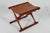 "Guldhøj" stool PH 41 with folding frame made of solid teak with seat of original strong cognac color leather. Made in the...
