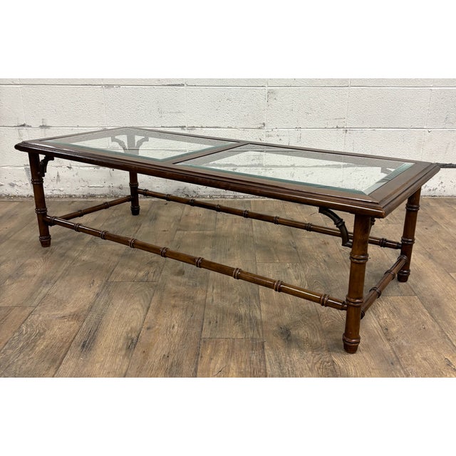 Vintage Lane Chinese Chippendale Chinoiserie Style Coffee Table Cocktail Table For Sale In Kansas City - Image 6 of 16