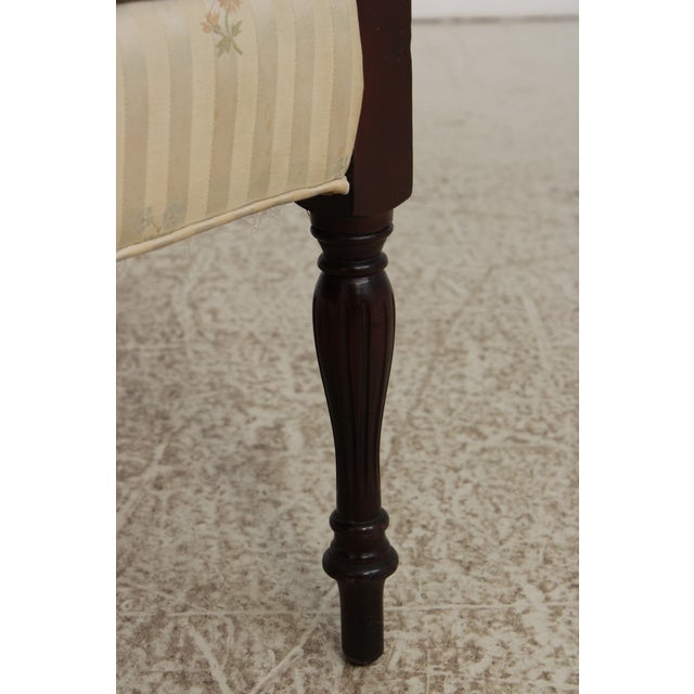 Laine Sheraton Style Mahogany Settee Loveseat For Sale - Image 16 of 18