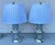 2000 - 2009 Bull Nose Cylinder Mercury Glass Table Lamps - a Pair For Sale - Image 5 of 18