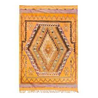 Vintage Mid-20th Century Moroccan Rug For Sale