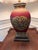 Oxblood Red Late 20th Century Hand-Painted Oxblood Red Asian Chinoiserie Ceramic Table Lamp With Shade For Sale - Image 8 of 9