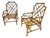 Vintage Bamboo & Rattan Arm Chairs - Set of 2 For Sale - Image 4 of 11