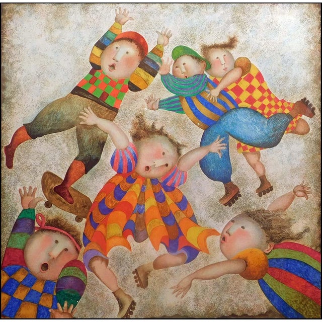 "Jour de Vacances" by Graciela Rodo Boulanger Original Limited Edition Lithograph on Paper Hand signed by the artist Image...