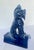 Vintage Cobalt Blue Chinese Ceramic Roof Tile Figurines - Set of 4 For Sale - Image 14 of 18
