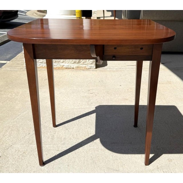 Henkel Harris Solid Cherry Pembroke Drop-Leaf Side Table Model No. 5406 For Sale - Image 10 of 18