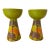 Vintage Rosenthal Netter Aldo Londi for Bitossi Art Pottery Candleholders, Made in Italy - A Pair For Sale