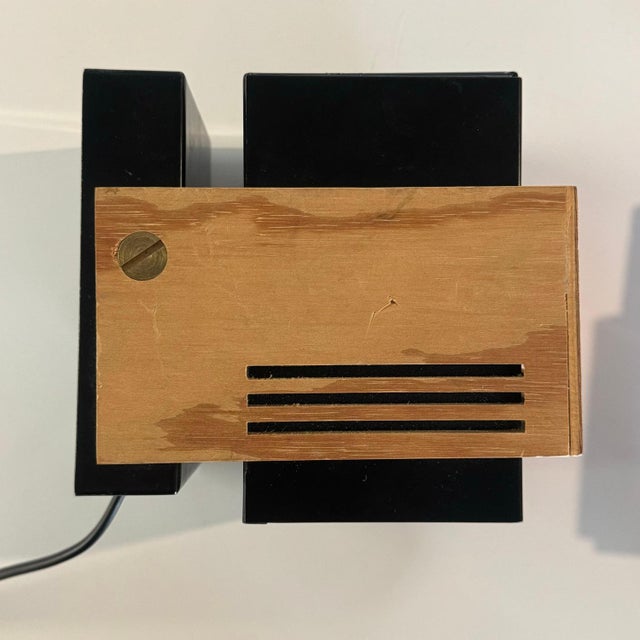 A pair of 2 very rare wall lights manufactured by cebo industri in denmark, model nr. 9001 in black lacquered steel and...