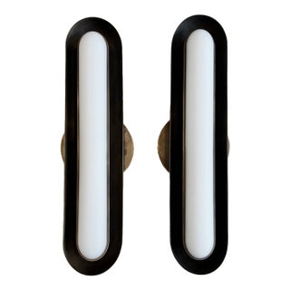 Apparatus Studio Circuit 1 Sconces in Blackened Brass - Pair For Sale