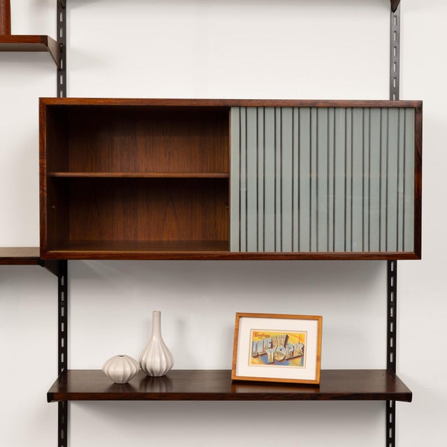 Brown Vintage Kai Kristiansen's Fm Reolsystem Shelving System in Rosewood 1960s For Sale - Image 8 of 10