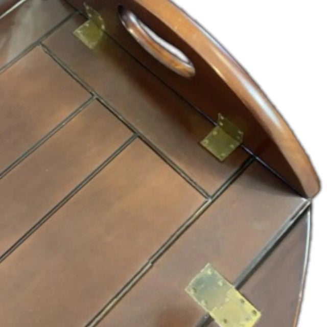 1980s 1980s Bombay Co Campaign Style Butler’s Tray Rolling Tea/Bar Cart For Sale - Image 5 of 10