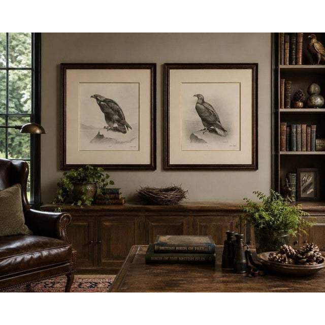British Eagle Photogravures by L. M. Medland, 1908, Set of 2 For Sale - Image 6 of 9