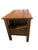 Antique Mission Style Quartersawn Oak Desk | Arts & Crafts Era Kneehole Library Writing Table For Sale - Image 16 of 17