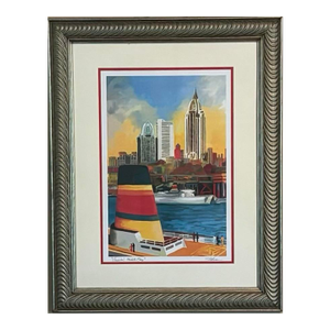 Contemporary 'Crusin’ Mobile Bay’ Saturated Signed Giclee Print by Bob Stedman