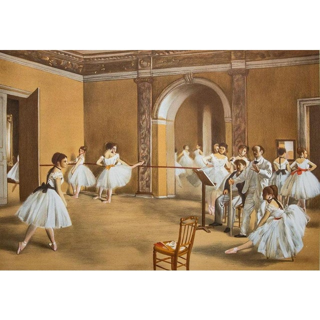 Edgar Degas (1834-1917) The Dance Foyer at the Opéra on Rue Le Peletier Color lithograph after the painting of the same...