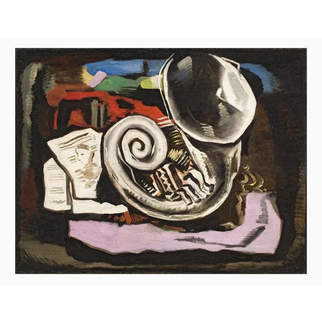 1920s Ismael De La Serna, Music, Oil on Canvas, 1929 For Sale - Image 5 of 5