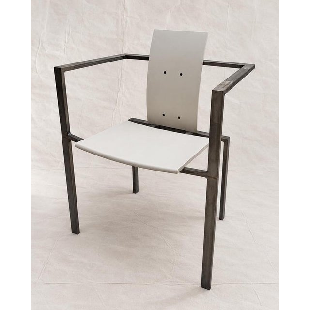 Postmodern Steel Armchair by Karl-Friedrich Förster for KFF, 1980s For Sale - Image 9 of 9