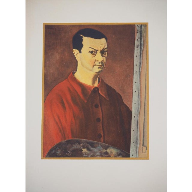 Moïse Kisling, Self-Portrait With a Palette, 1944, Lithograph For Sale - Image 6 of 6