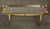 1980s Brass & Glass Coffee Table Glam Metal Chic Tray-Form For Sale - Image 4 of 11