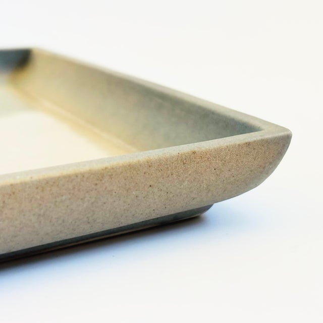 Late 20th Century Kazuo Takiguchi Pottery Square Plate For Sale - Image 5 of 10