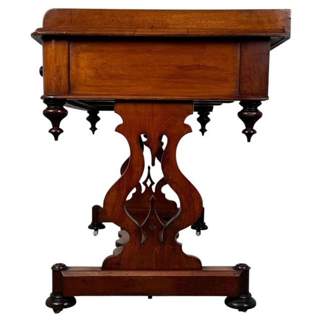 Brown 19th Century English Mahogany Side Table For Sale - Image 8 of 11
