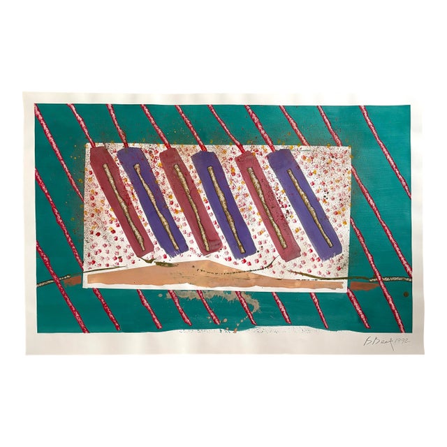 Barbara Beck 1992 Painting on Paper For Sale