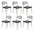 Mid 20th Century Coro Luigi Origlia Italian Modern Sculpted Aluminum Dining Chairs - Set of 6 For Sale