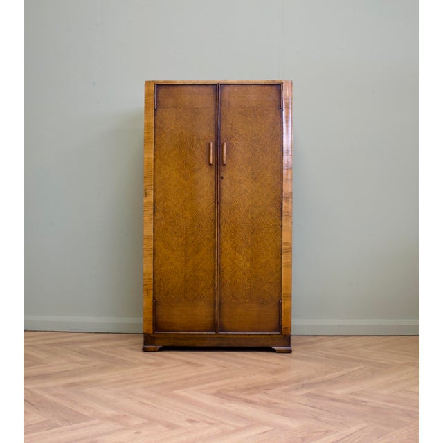Brown Mid-Century Oak Compact Wardrobe, 1950s For Sale - Image 8 of 8