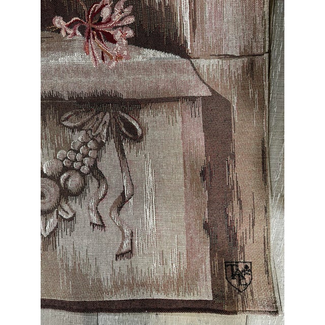Textile 1990s Flower Vase Tapestry For Sale - Image 7 of 12