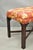 Vintage Chinese Chippendale Style Carved Mahogany Fretwork Bench Stool - Pair For Sale - Image 4 of 12