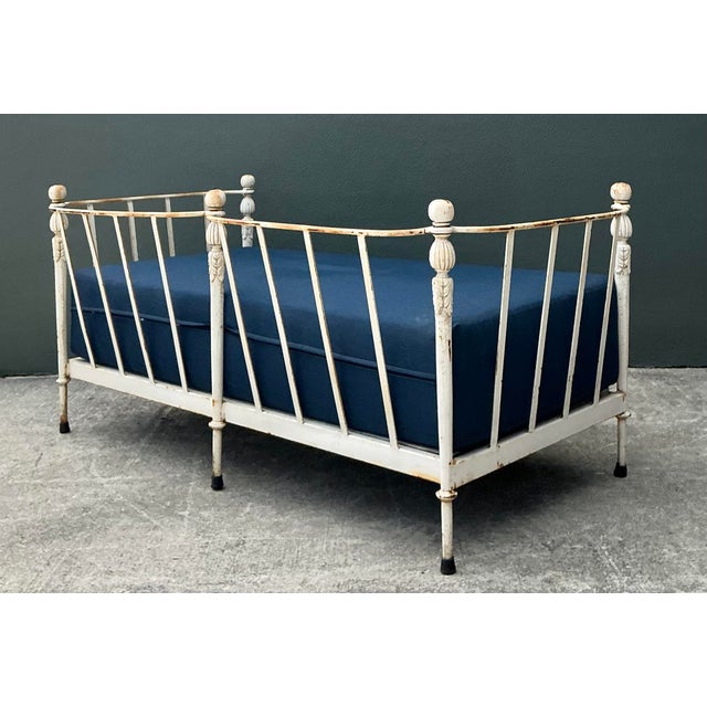 Metal Vintage Michael Taylor “Montecito” Wrought Iron Loveseat For Sale - Image 7 of 12