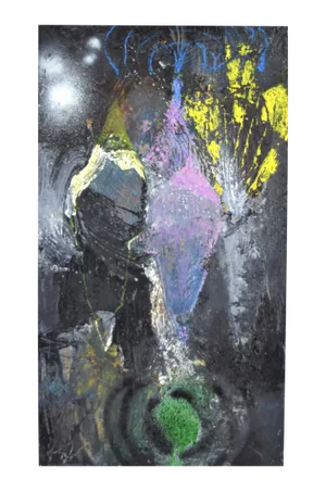 Mid 20th Century Modernist Abstract Oil Painting