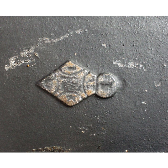 Metal Late 19th Century English Arts & Crafts Cast Iron Stick & Umbrella Stand For Sale - Image 7 of 7