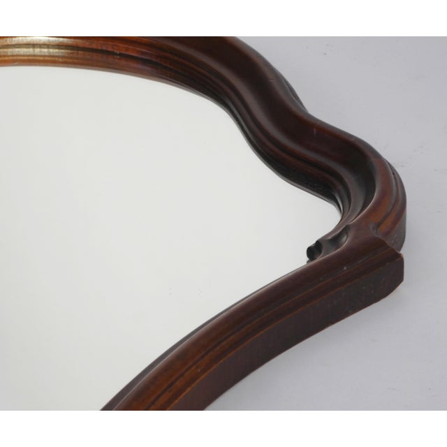 Vintage Dutch Scalloped Frame Wall Mirror, 1960s For Sale - Image 4 of 10