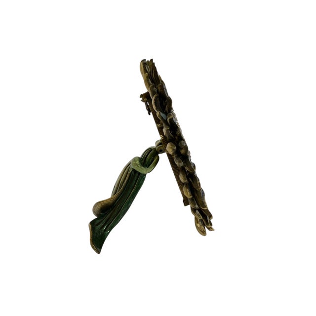 Jay Strongwater Retired Sunflower Picture Frame With Swarovski Crystals For Sale - Image 4 of 5