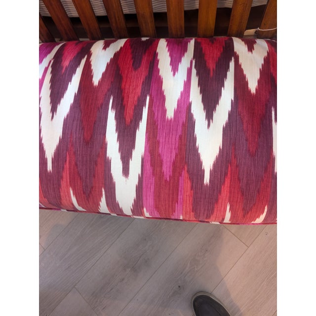 Wood 1920s Antique Curved Bench For Sale - Image 7 of 7