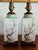 Pair of Colorful Chinoiserie Floral Lamps With Shades For Sale - Image 4 of 9