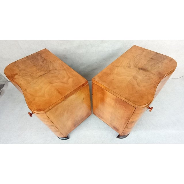 Bedside Tables by Jindrich Halabala for Up Závody, 1950s, Set of 2 For Sale - Image 12 of 18