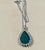 2010s 15 Ct Pear Hydro Emerald & 4 Ct Diamond Pendent/Necklace 18 Kt White Gold For Sale - Image 5 of 18