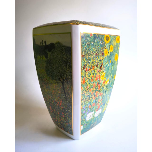 20th Century Goebel Porcelain Vase - Gustav Klimt Blumenmotive Limited Edition For Sale - Image 13 of 17